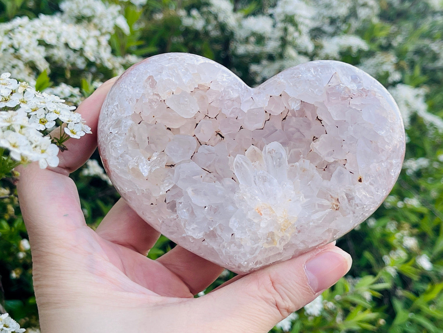 Pink Amethyst, Super Extra Quality Pink Amethyst Heart, Pink Amethyst Crystal Heart, Crystal Heart, Crystal Gift, Healing Crystal