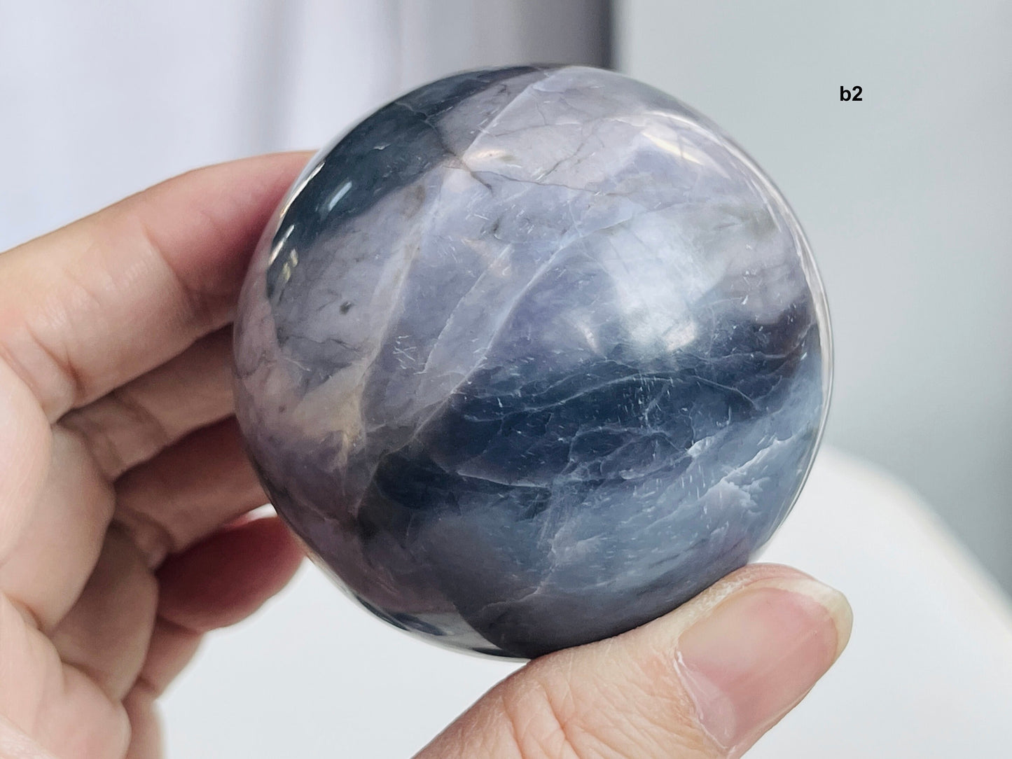 Galaxy Purple Chalcedony Sphere