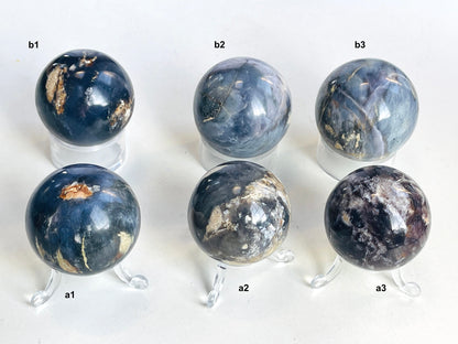 Galaxy Purple Chalcedony Sphere