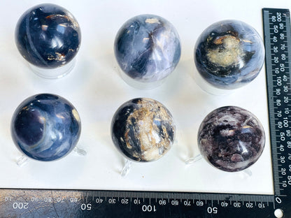 Galaxy Purple Chalcedony Sphere