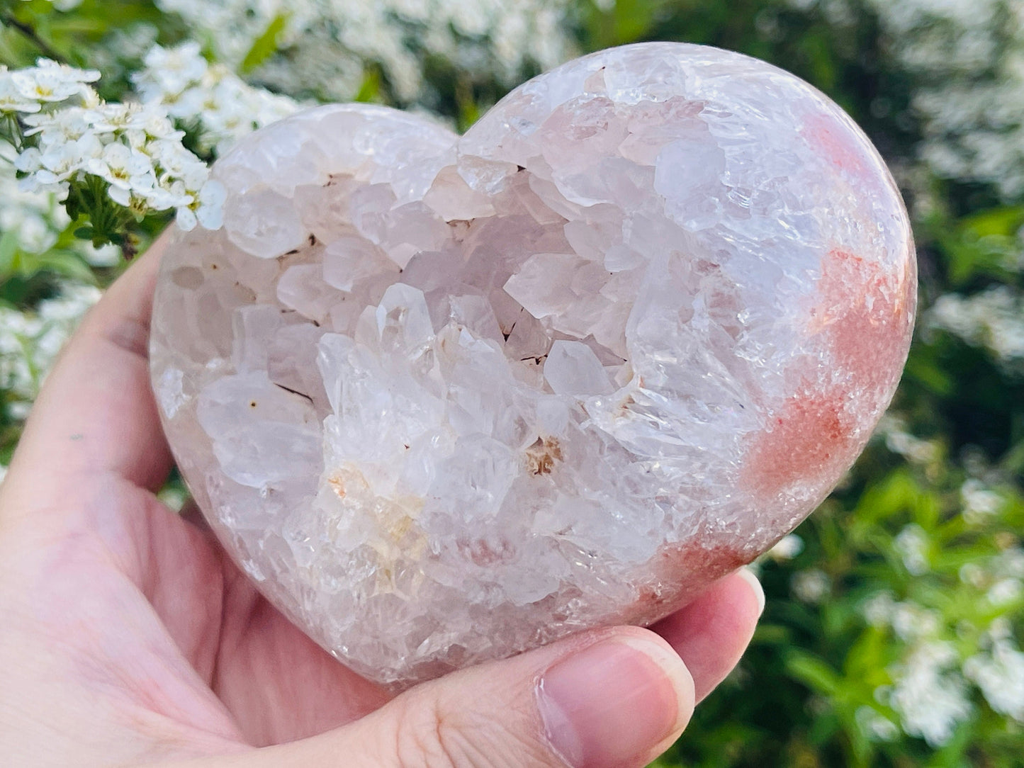 Pink Amethyst, Super Extra Quality Pink Amethyst Heart, Pink Amethyst Crystal Heart, Crystal Heart, Crystal Gift, Healing Crystal