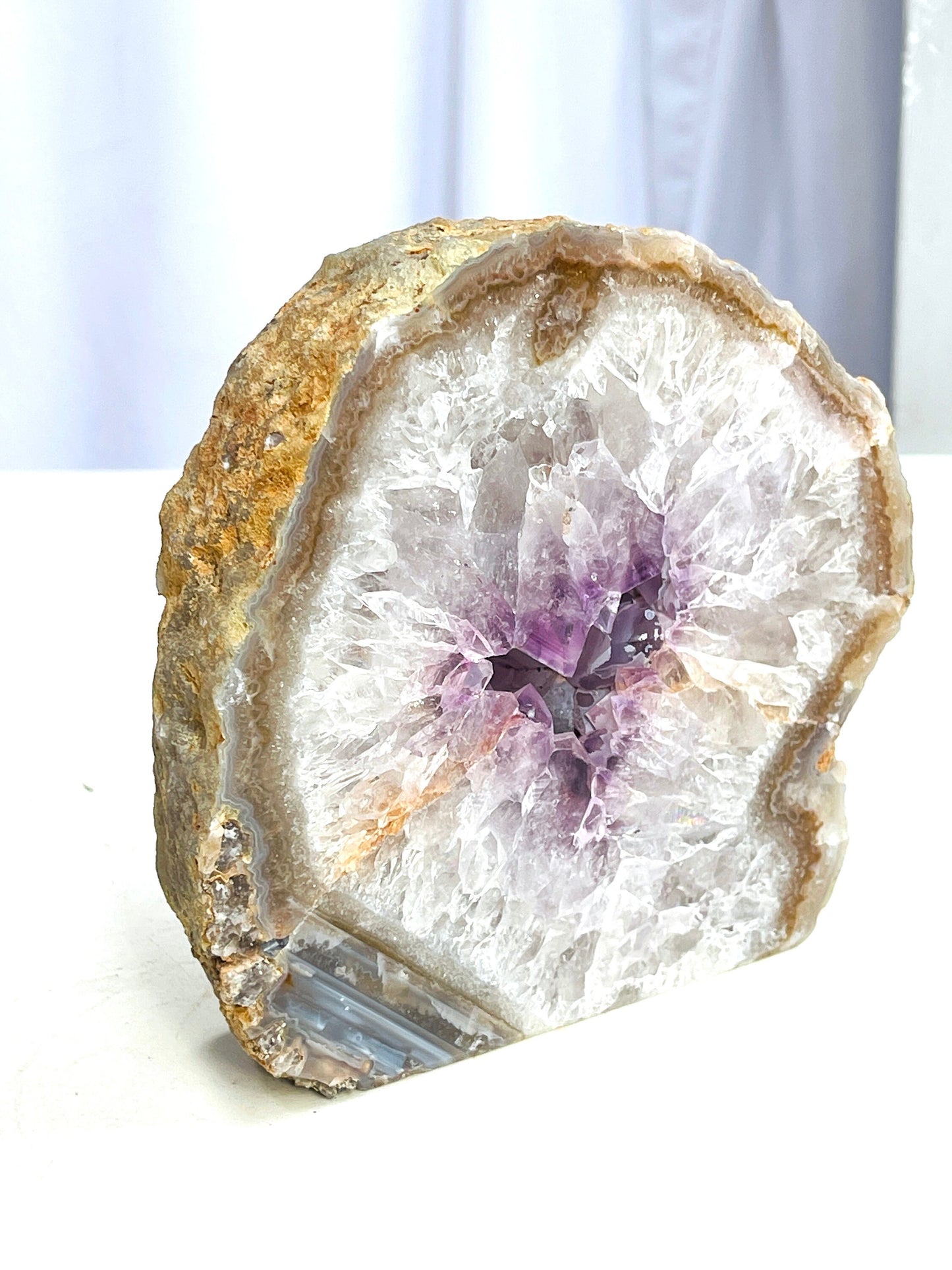 Druzy Agate Geode Cut Base