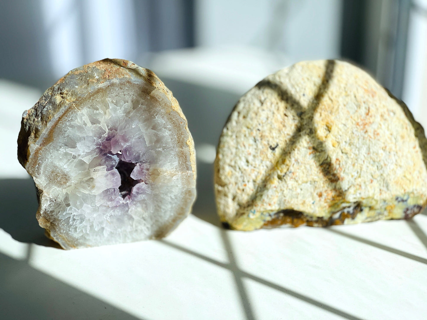 Druzy Agate Geode Cut Base