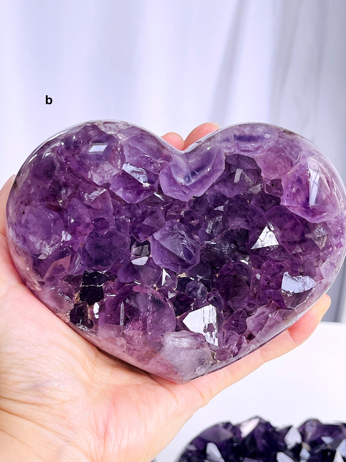 Amazing X Large Druzy Amethyst Crystal Heart