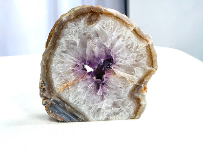 Druzy Agate Geode Cut Base