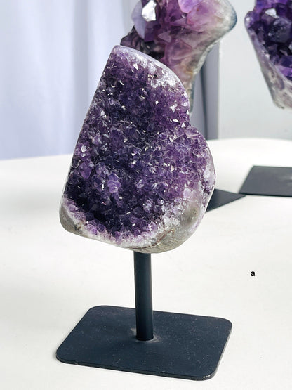 Large Amethyst Cluster  With Stand, premium Quality Amethyst on Stand, Self-standing Amethyst druzy, Amethyst Clusters