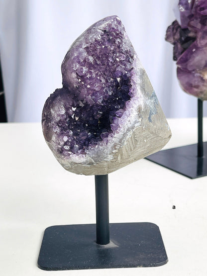 Large Amethyst Cluster  With Stand, premium Quality Amethyst on Stand, Self-standing Amethyst druzy, Amethyst Clusters