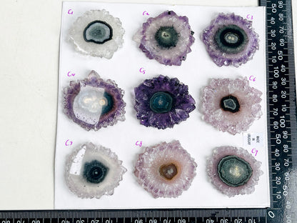 Amethyst Stalactite Eye Slice, 42-65mm