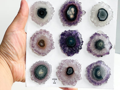 Amethyst Stalactite Eye Slice, 42-65mm