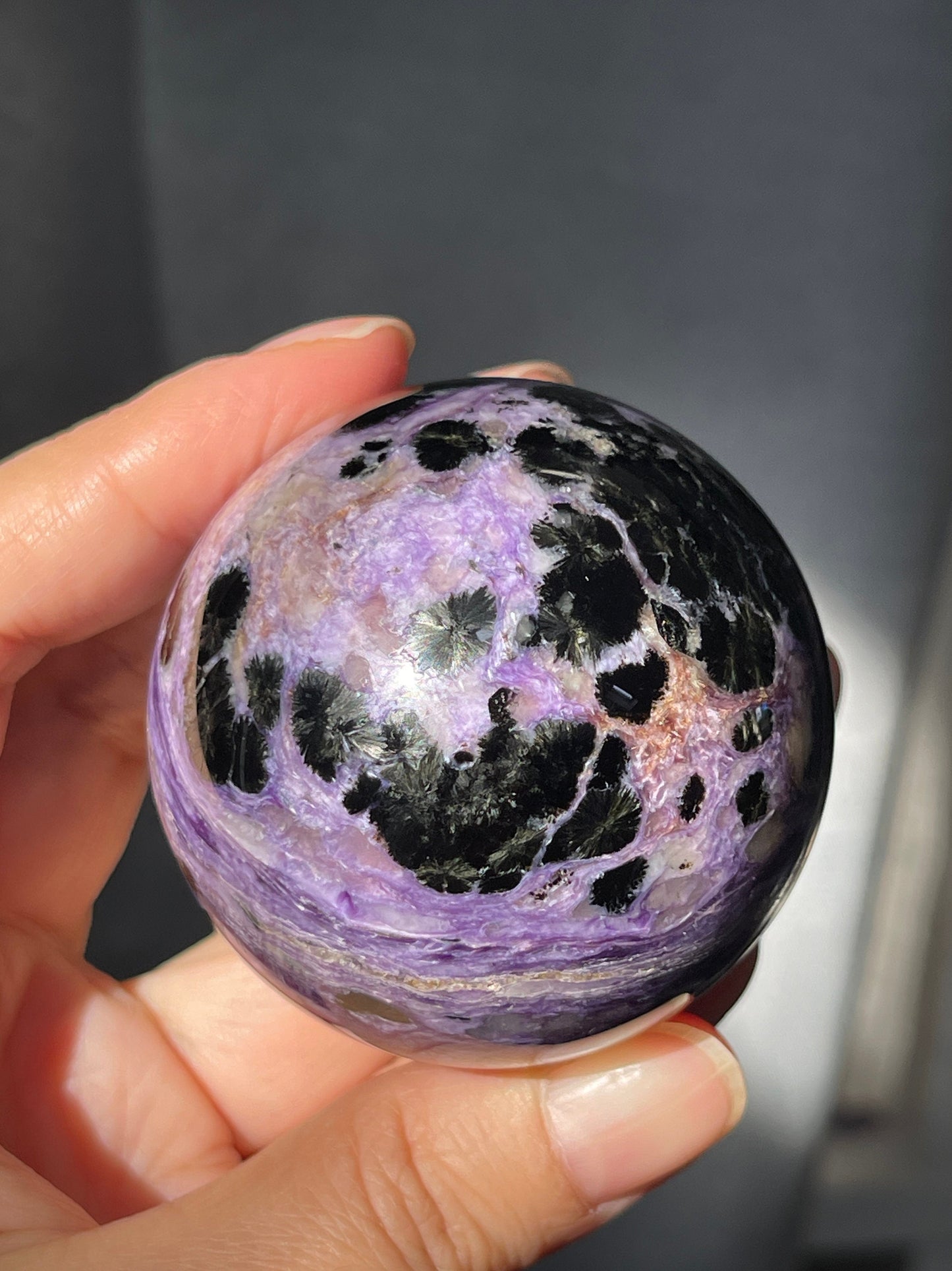 Charoite Sphere