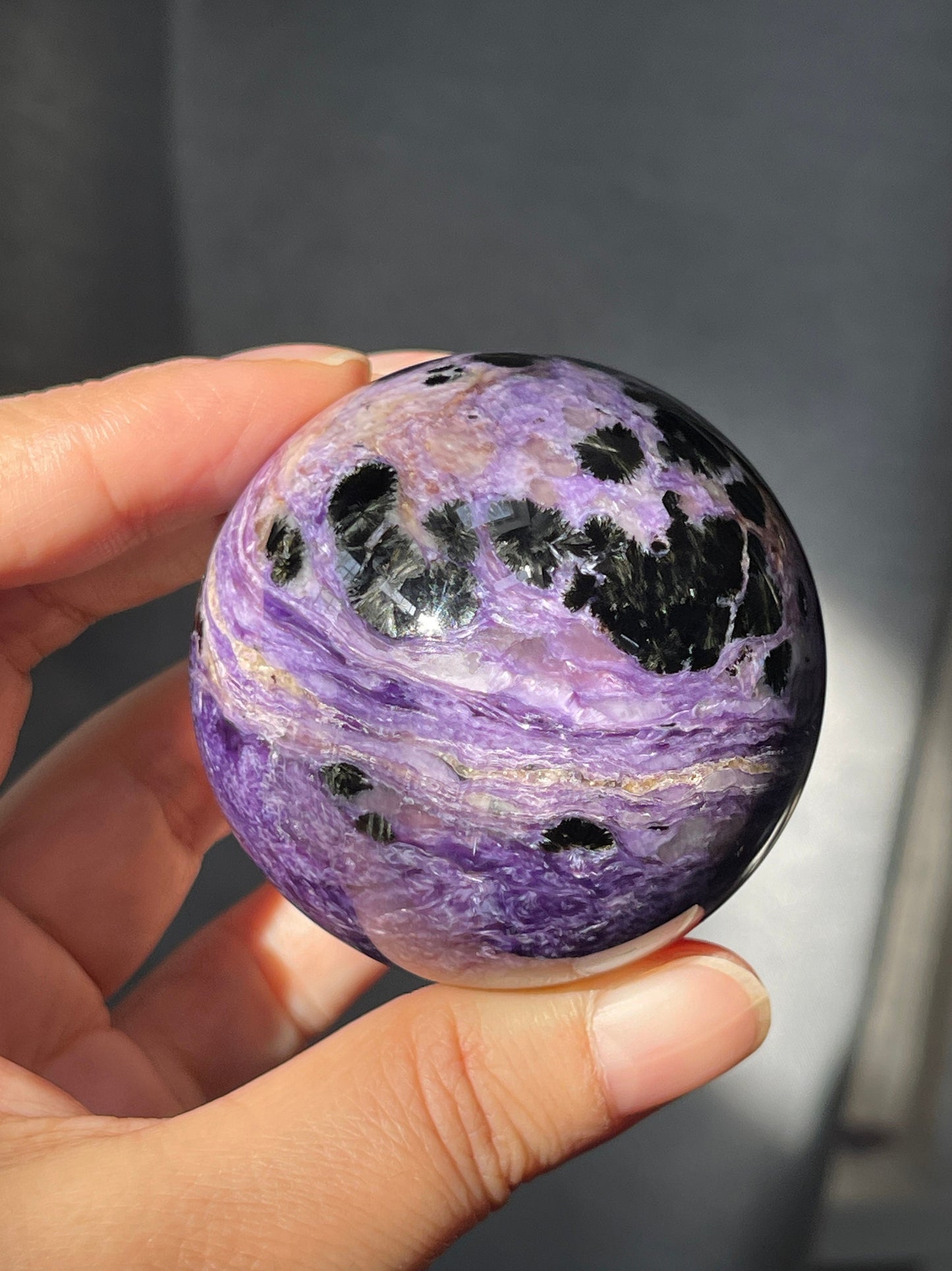 Charoite Sphere