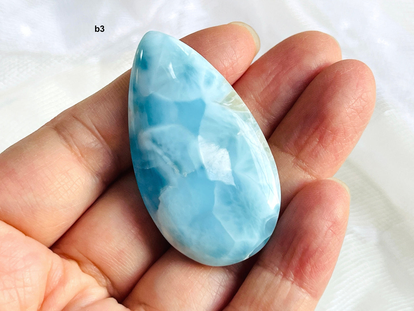 Larimar Cabochon, AAA Grade Natural Larimar Cabochon, Larimar Crystal, Larimar Stone,High Quality Larimar, Crystal Gift -5