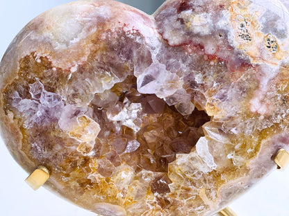 Pink Amethyst, 2.7kg Super Extra Quality Pink Amethyst Heart, Home Decor, Crystal Heart, Crystal Gift, Healing Crystal