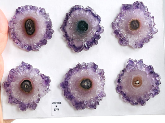 Amethyst Stalactite Eye Slice, 42-65mm