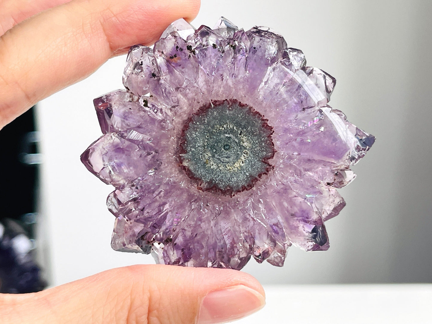 Amethyst Stalactite Eye Slice, 42-65mm