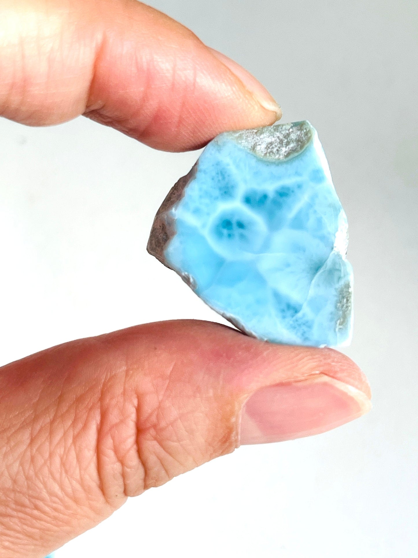 Larimar Freeform, Polished Larimar Slab, Polished Larimar Slabs, High-Quality Larimar, Larimar Jewellery DIY, Crystal Gift