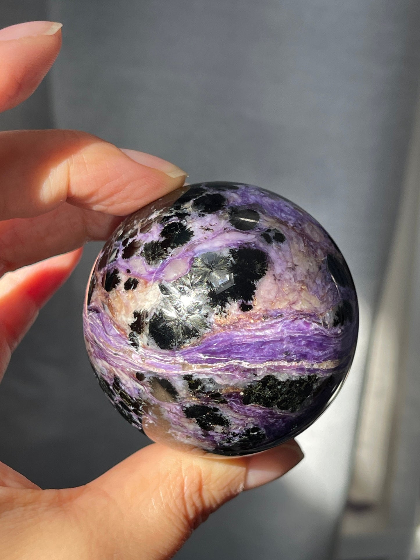 Charoite Sphere