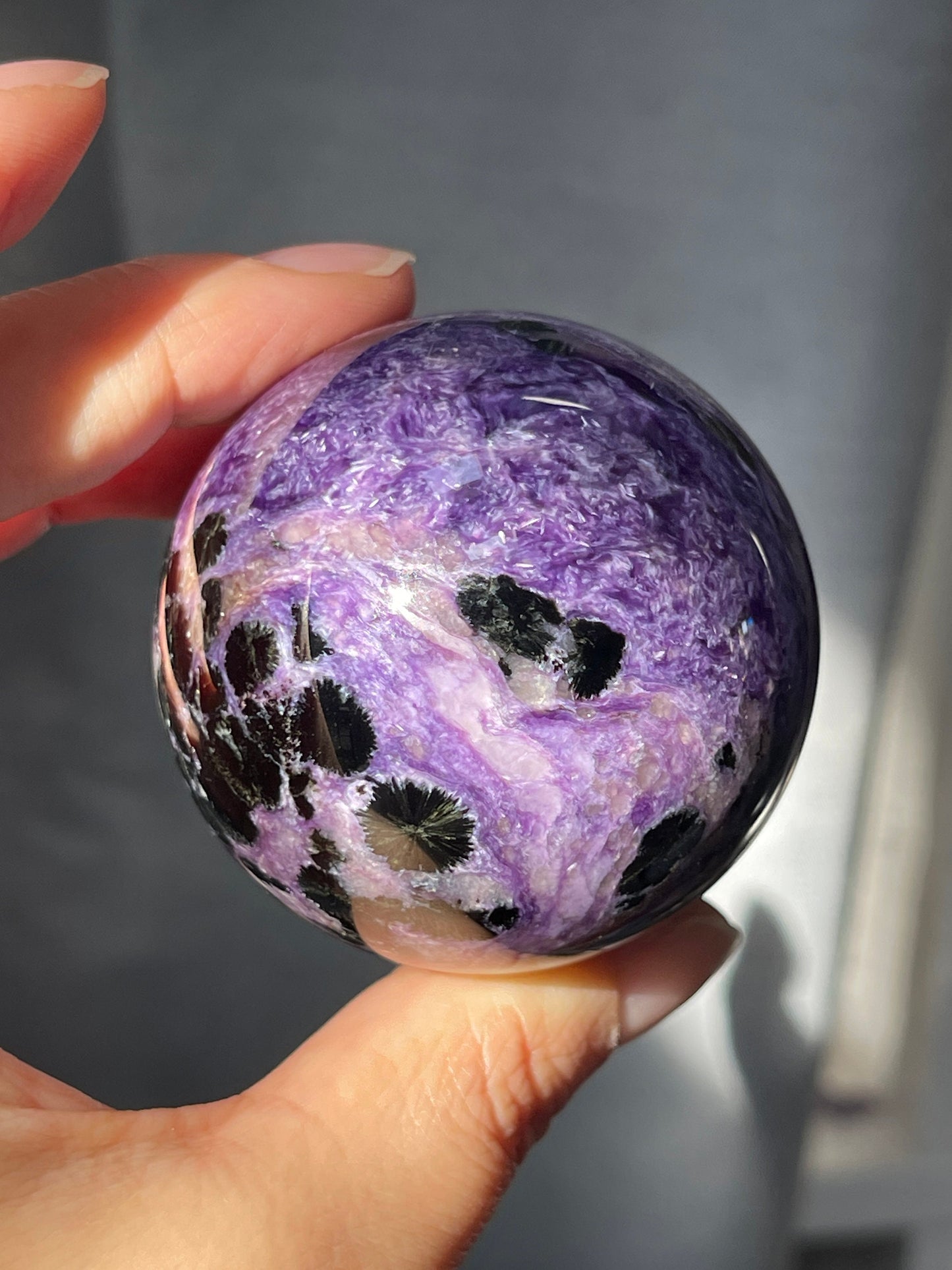 Charoite Sphere