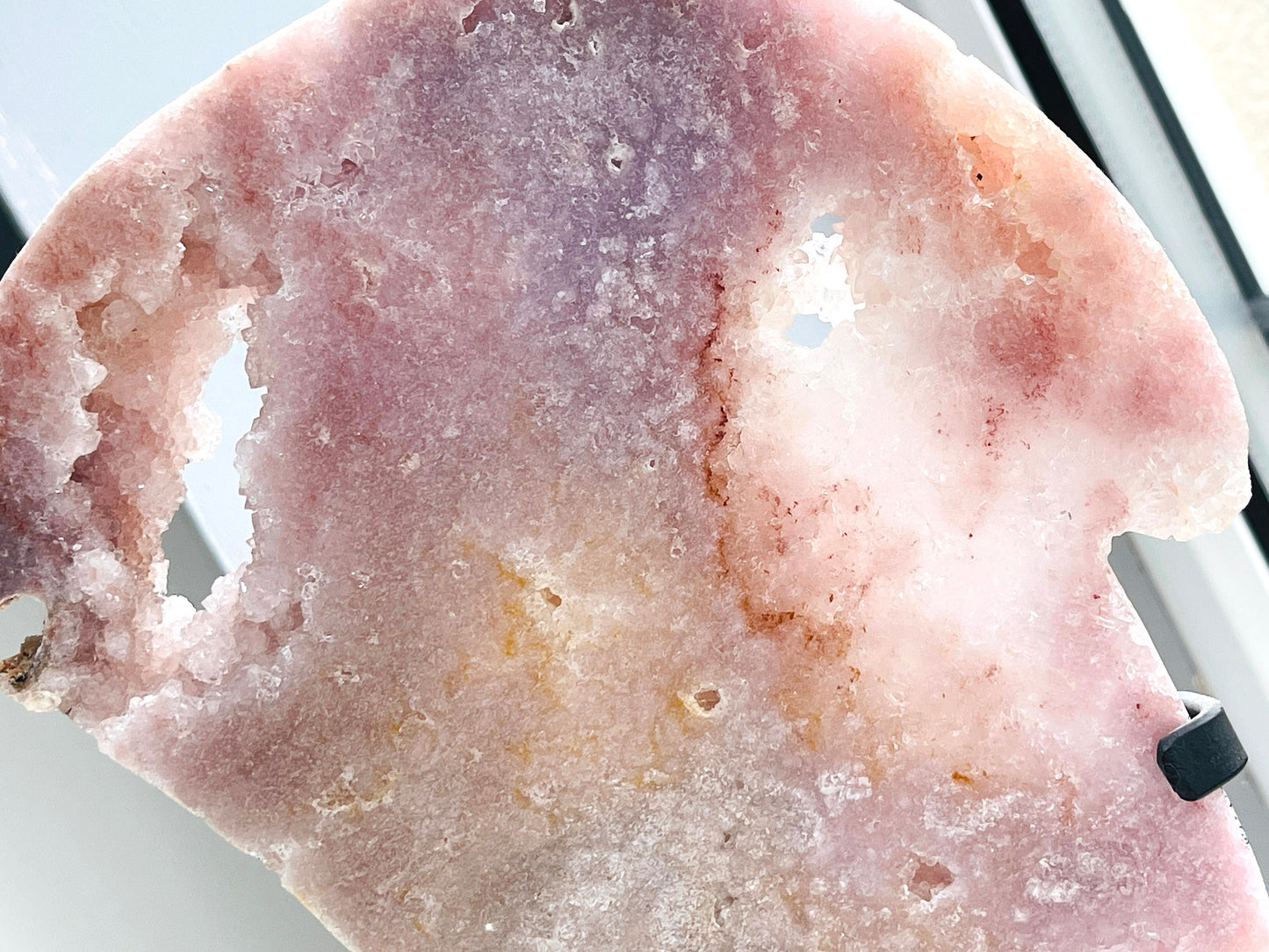 Pink Amethyst, Pink Amethyst Angel Wings  with Stands, Dreamy Pink Amethyst Druzy Slabs, Pink Amethyst Crystal,Crystal Gift,Home decor