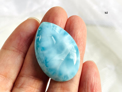 Larimar Cabochon, AAA Grade Natural Larimar Cabochon, Larimar Crystal, Larimar Stone,High Quality Larimar, Crystal Gift -5