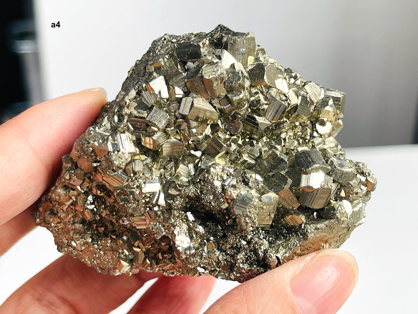 Pyrite Cluster, Golden Pyrite Specimen, Peruvian Pyrite Stone ,Fool's Gold, Crystal Gift, Healing Crystal, Crystal for manifeste