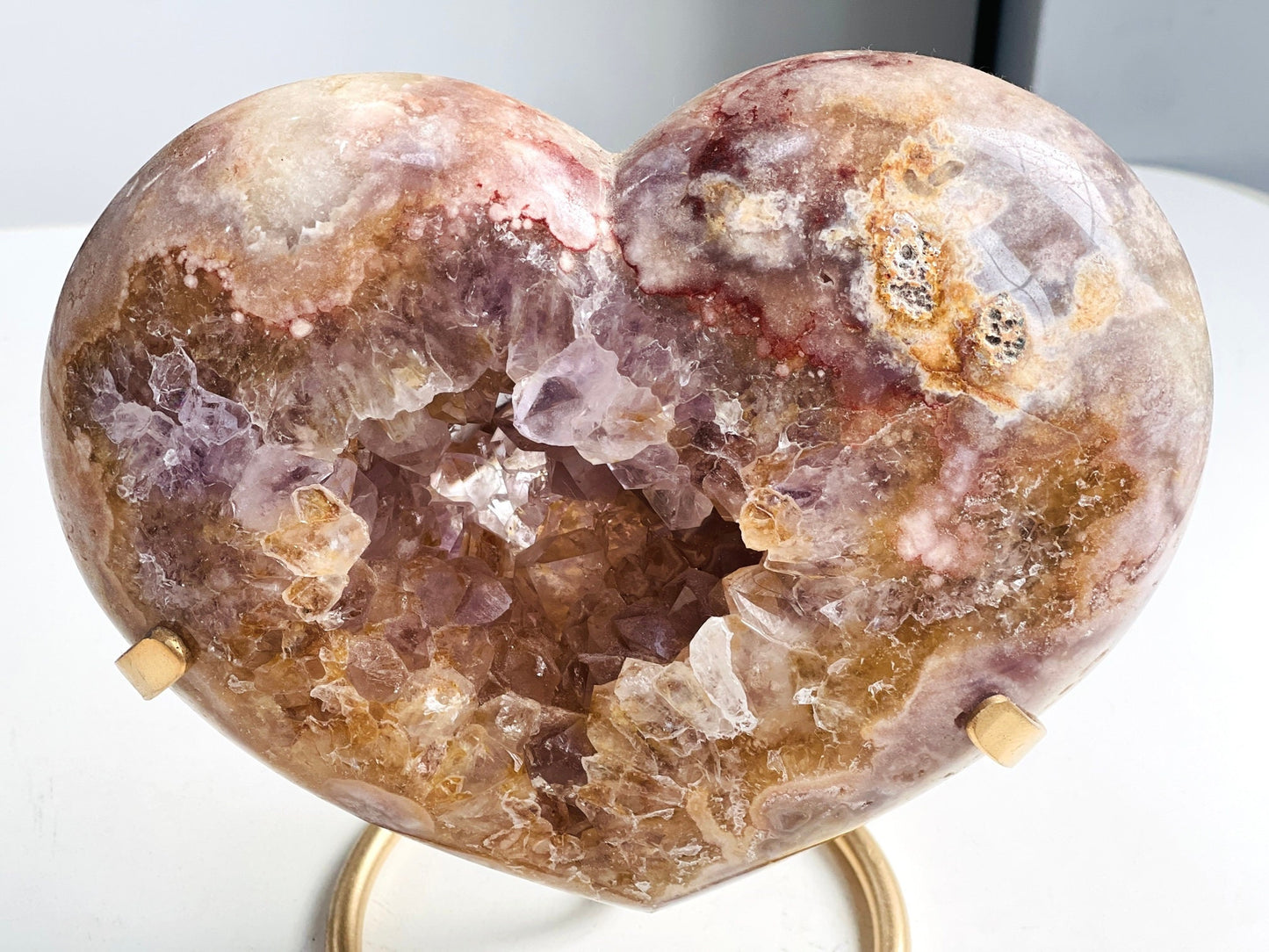 Pink Amethyst, 2.7kg Super Extra Quality Pink Amethyst Heart, Home Decor, Crystal Heart, Crystal Gift, Healing Crystal