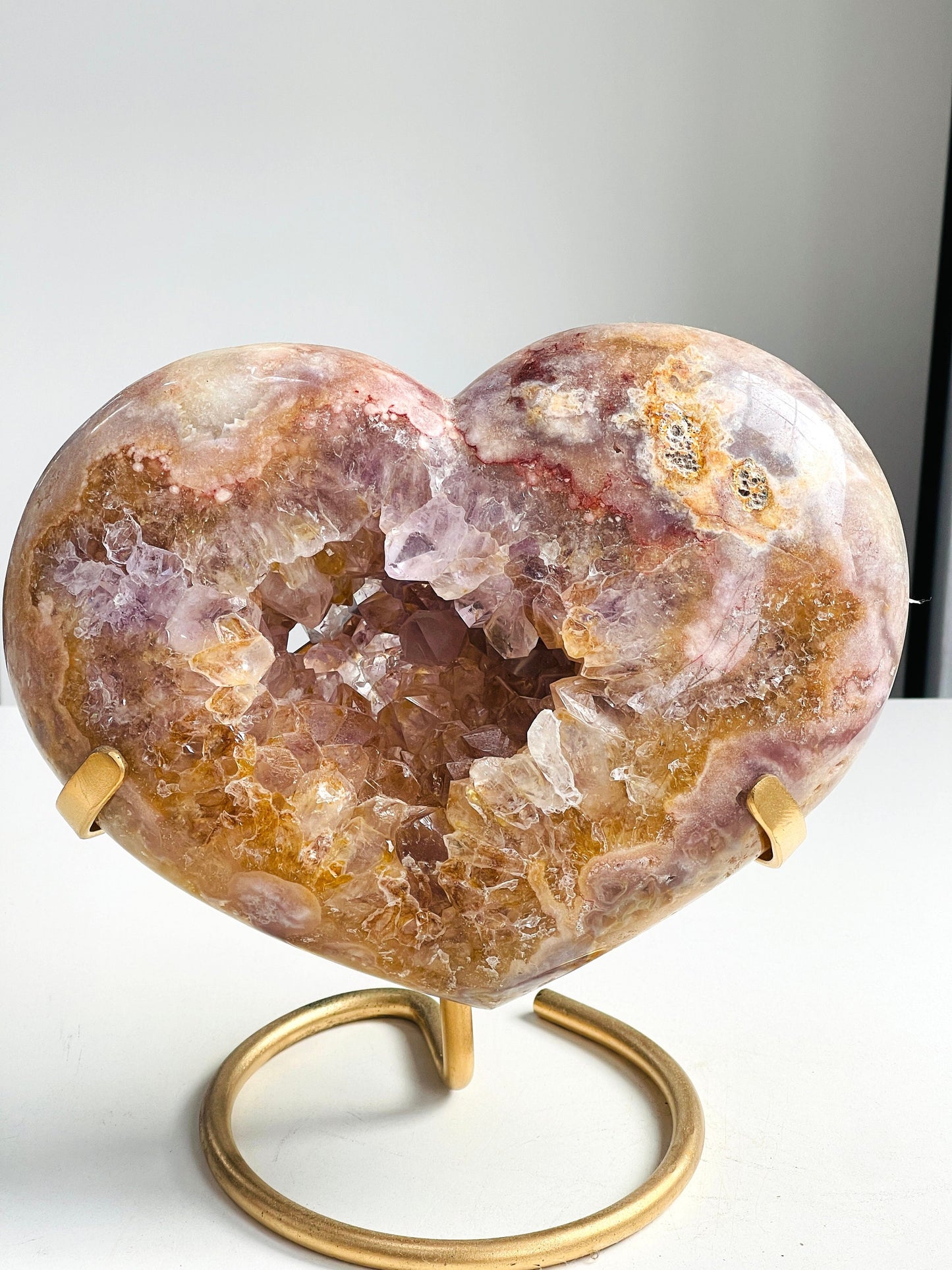 Pink Amethyst, 2.7kg Super Extra Quality Pink Amethyst Heart, Home Decor, Crystal Heart, Crystal Gift, Healing Crystal