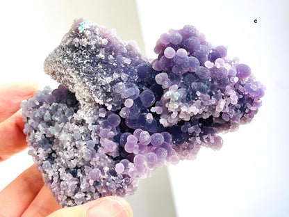 Grape Agate Cluster, Natural Free Form Grape Agate,Grape Agate, Raw Grape Agate, One Piece, Chalcedony Quartz Mineral Specimen-11