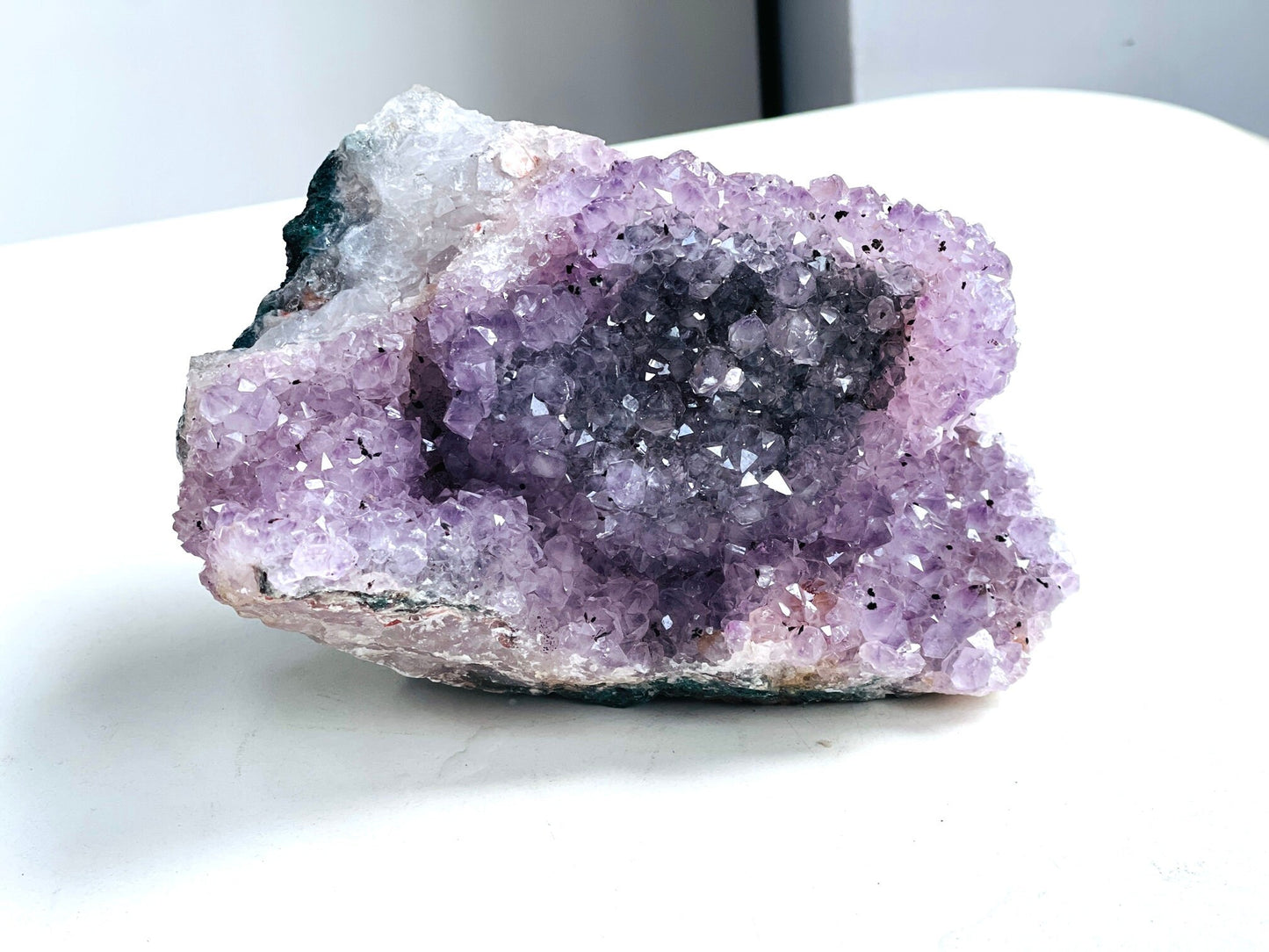 Unique Amethyst Flower Mineral Specimen,  1.6kg Amethyst Flower, Special Amethyst Flower Specimen, Amethyst Mineral Specimen