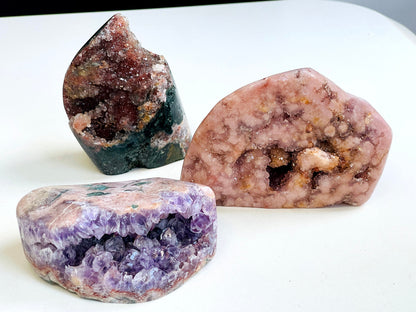 Pink Amethyst,  Pink Amethyst Freefrom, Druzy Rough Pink Amethyst, Pink Amethyst Crystal,Crystal Gift,Home decor