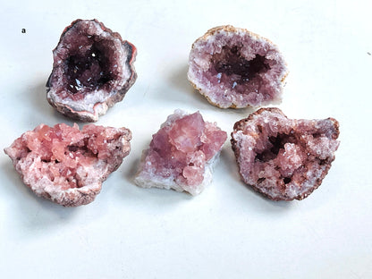 Pink Amethyst Geode, small 40-45mm Pink Amethyst Geode from Argentina, Raw Pink Amethyst Crystal, Pink Amethyst,One Piece, You Choose