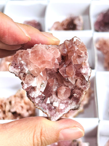 Pink Amethyst Crystal, 40-45mm Pink Amethyst Geode from Argentina, AAA Grade Pink Amethyst Rough Geode, One Piece -You Choose -B22 Medium