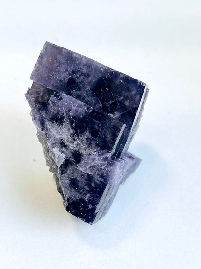 New Find Purple Fluorite Crystal from the Lady Annabella Mine, Weardale, Purple Fluorite Specimen,Raw Fluorite, Mineral Specimen- P18