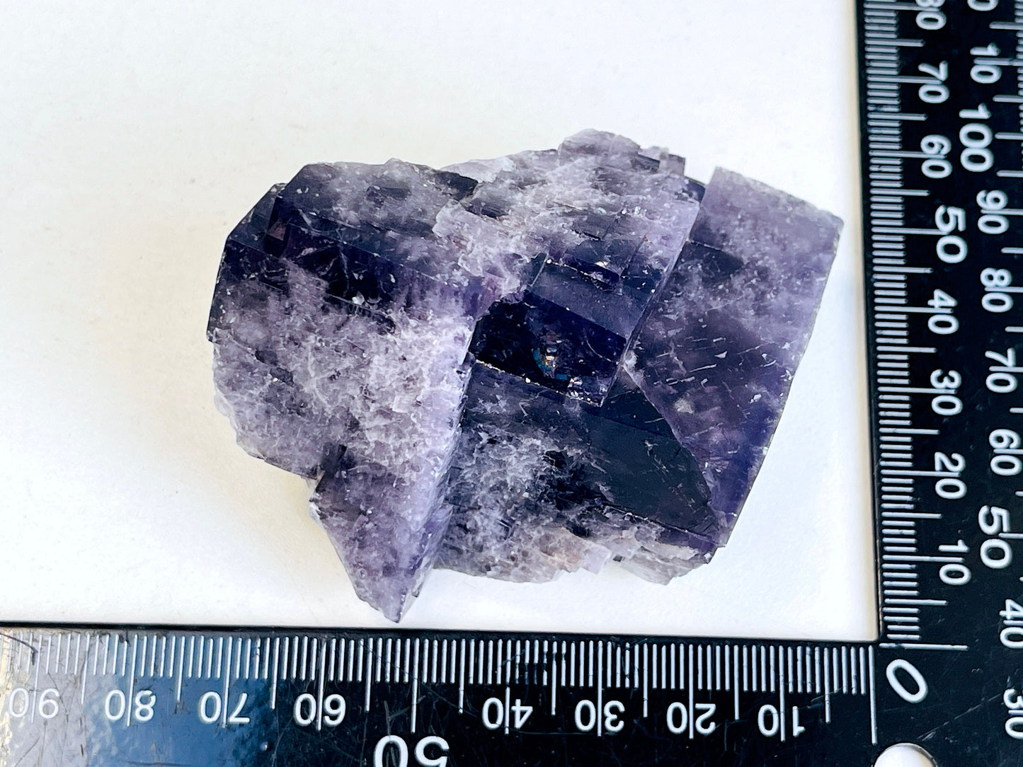 New Find Purple Fluorite Crystal from the Lady Annabella Mine, Weardale, Purple Fluorite Specimen,Raw Fluorite, Mineral Specimen- P18