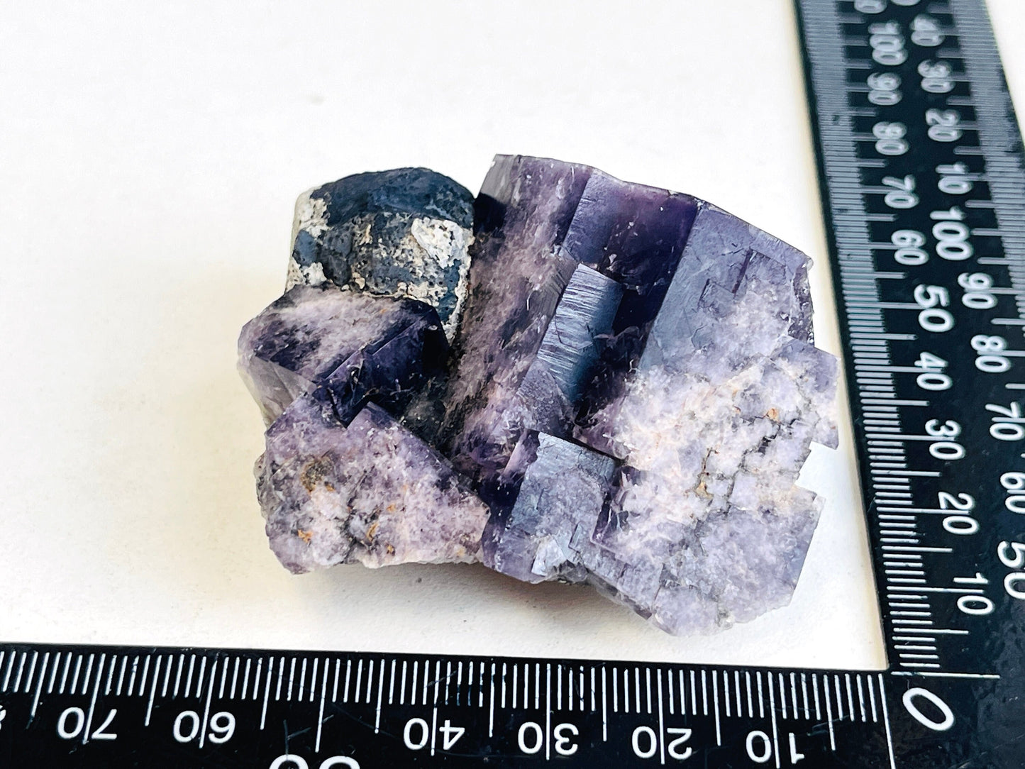 New Find Purple Fluorite Crystal from the Lady Annabella Mine, Weardale, Purple Fluorite Specimen,Raw Fluorite, Mineral Specimen- P15