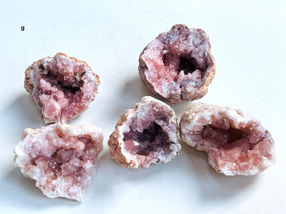 Pink Amethyst Geode, small 40-45mm Pink Amethyst Geode from Argentina, Raw Pink Amethyst Crystal, Pink Amethyst,One Piece, You Choose