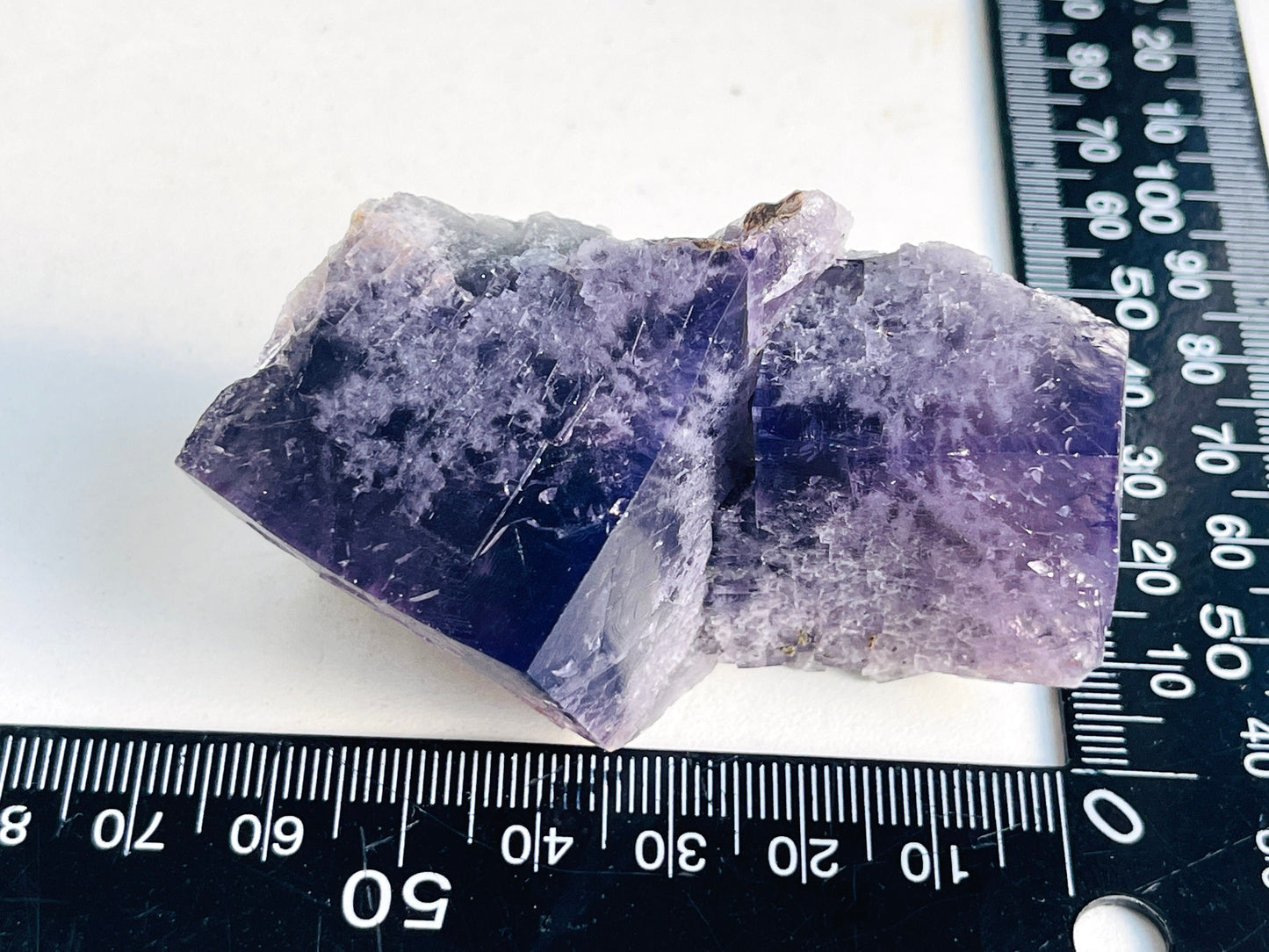 New Find Purple Fluorite Crystal from the Lady Annabella Mine, Weardale, Purple Fluorite Specimen,Raw Fluorite, Mineral Specimen- P15