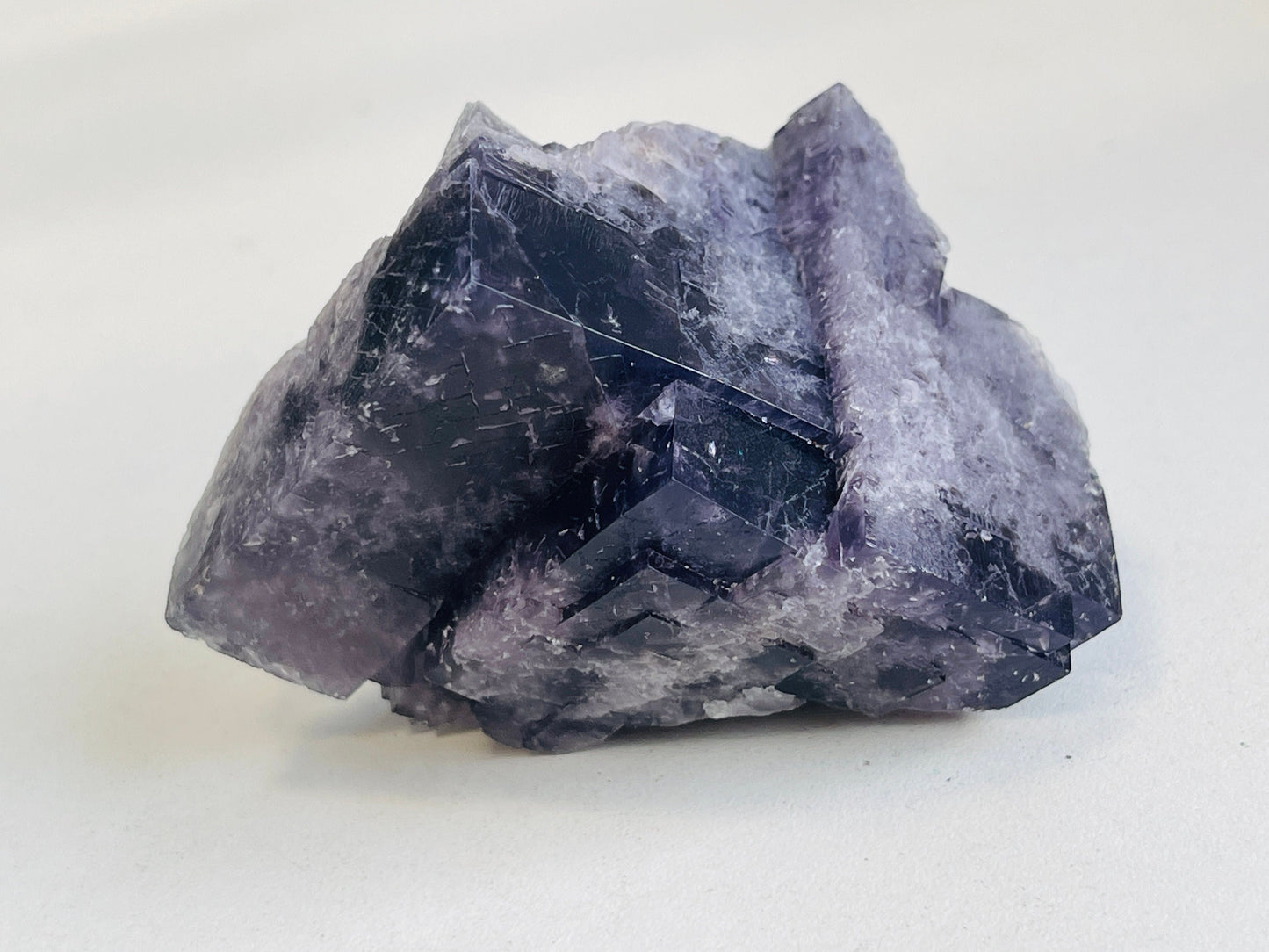 New Find Purple Fluorite Crystal from the Lady Annabella Mine, Weardale, Purple Fluorite Specimen,Raw Fluorite, Mineral Specimen- P18