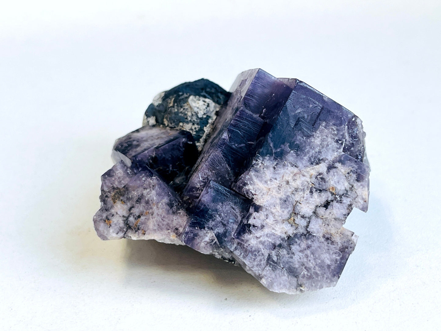 New Find Purple Fluorite Crystal from the Lady Annabella Mine, Weardale, Purple Fluorite Specimen,Raw Fluorite, Mineral Specimen- P15