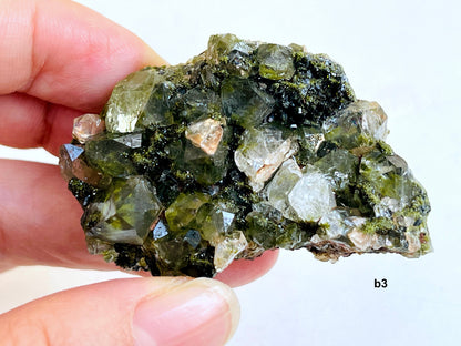 Super Sparkly Forest Epidote with Quartz Specimen, Fairy Epidote Mineral Specimen, Crystal Gift,  -3