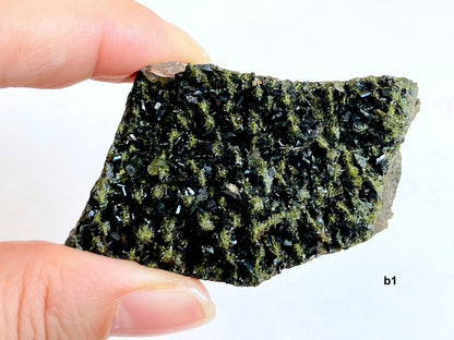 Super Sparkly Forest Epidote with Quartz Specimen, Fairy Epidote Mineral Specimen, Crystal Gift,  -3