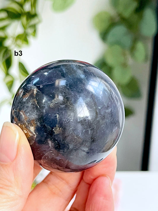 Galaxy Purple Chalcedony Sphere