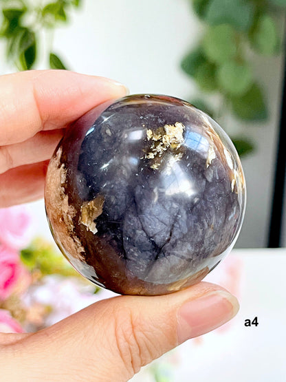 Galaxy Purple Chalcedony Sphere