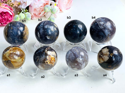 Galaxy Purple Chalcedony Sphere