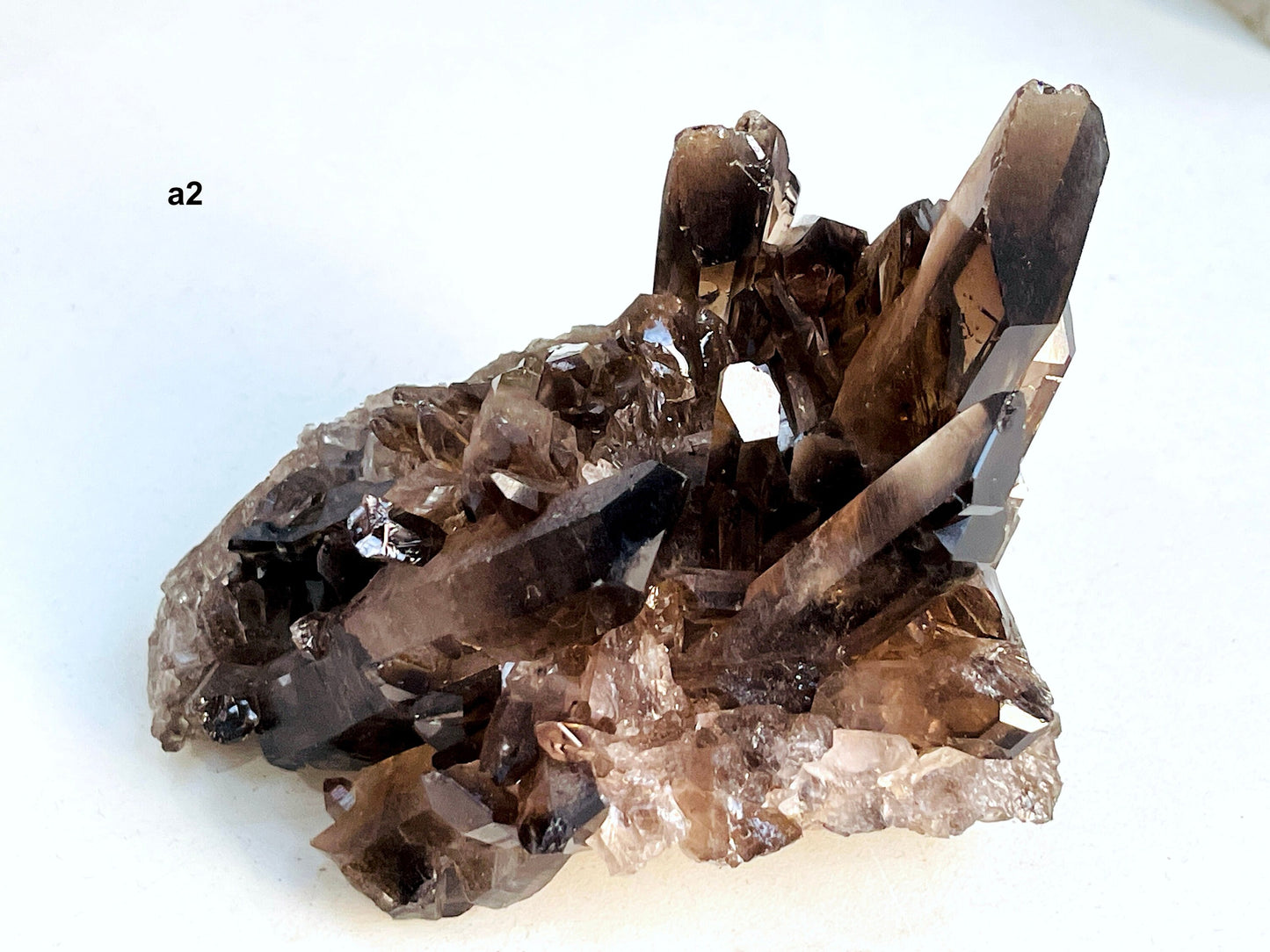 Smoky Quartz Cluster, Super Extra Quality Natural Brazilian Smoky Quartz, Clearing Crystals, Protection, Mediation, Chakra, Altar Crystals