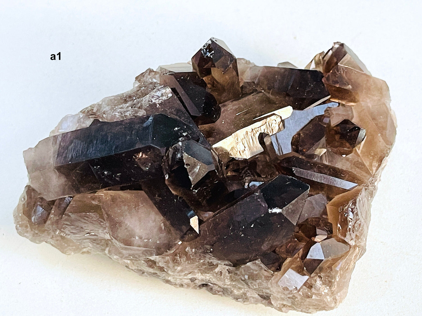 Smoky Quartz Cluster, Super Extra Quality Natural Brazilian Smoky Quartz, Clearing Crystals, Protection, Mediation, Chakra, Altar Crystals