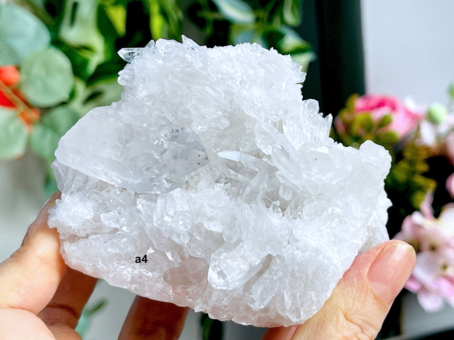 Large Brazilian high quality clear quartz cluster-c