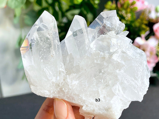 Brazilian high quality clear quartz cluster -d