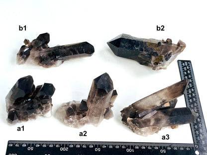 Smoky Quartz Cluster, Super Extra Quality Natural Brazilian Smoky Quartz, Clearing Crystals, Protection, Mediation, Chakra, Altar Crystals