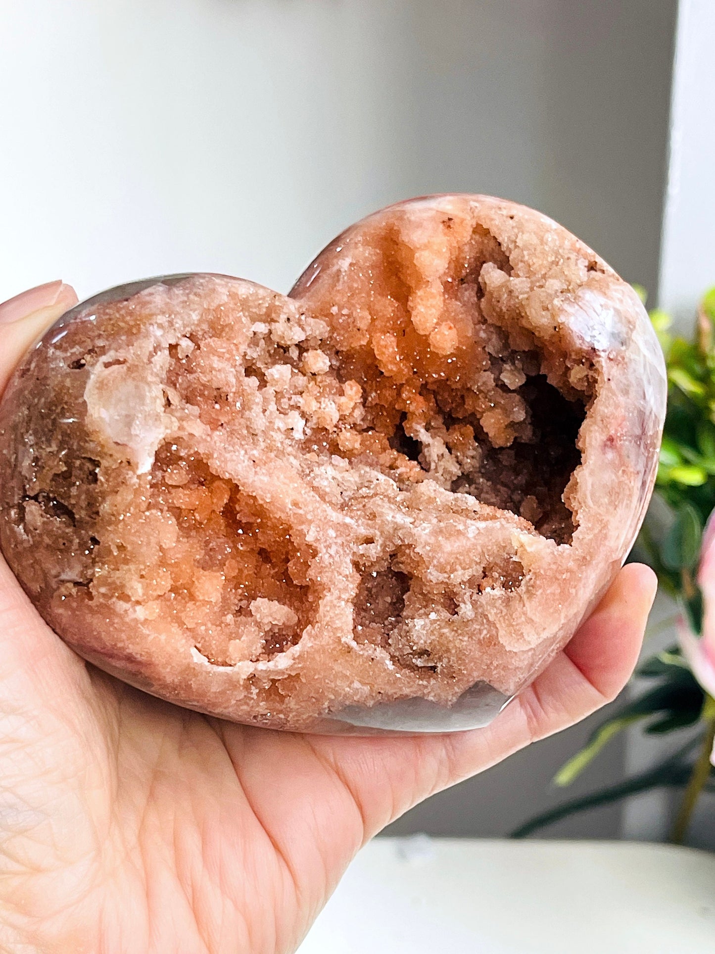 Pink Amethyst Heart, Super Extra Quality Pink Amethyst Druzy Heart,  Crystal Heart, Crystal Heart, Crystal Gift, Healing Crystal